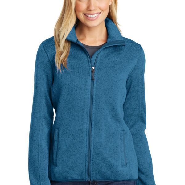 Ladies Sweater Fleece Jacket Thumbnail
