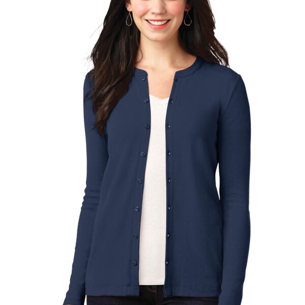 Customer Supplied Women's Concept Stretch Button Front Cardigan Thumbnail