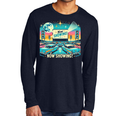 Drive-In Movie Long Sleeve T-Shirt Thumbnail