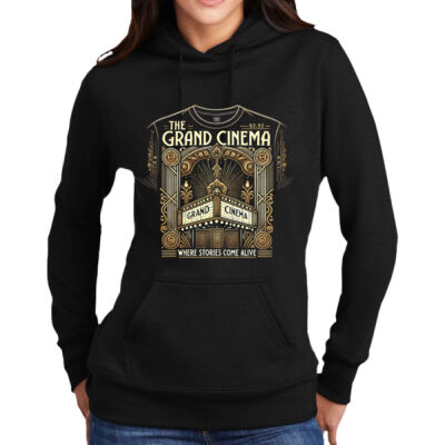 Grand Cinema Ladies Hooded Sweatshirt Thumbnail