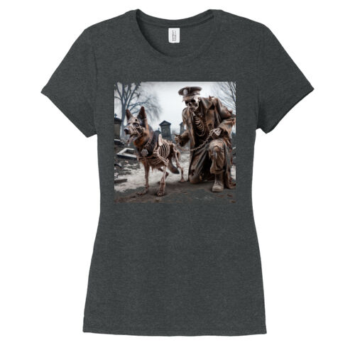 Officer Dog & Security Skeleton Short Sleeve T-Shirt Thumbnail