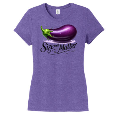 Size Does Matter Eggplant Short Sleeve T-Shirt Thumbnail