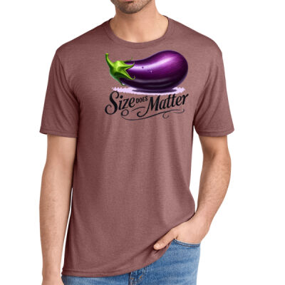 Size Does Matter Eggplant Short Sleeve T-Shirt Thumbnail