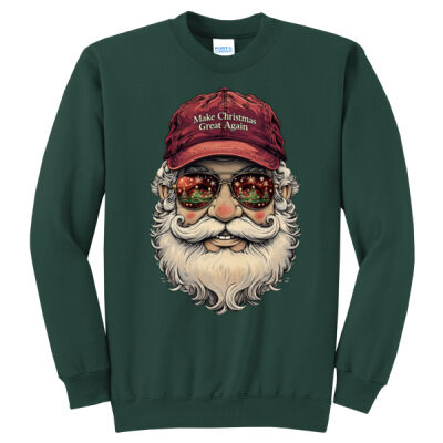 Make Christmas Great Again Santa Crewneck Sweatshirt Thumbnail