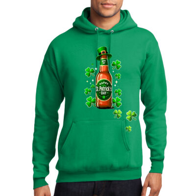 Happy St. Patrick's Day Direct-to-Film Print Hooded Sweatshirt Thumbnail
