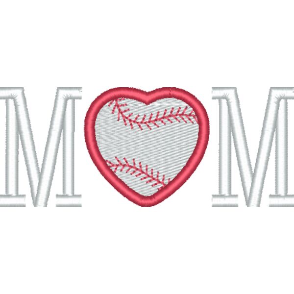 Baseball Mom with Heart Thumbnail