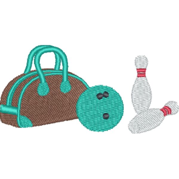Bowling Bag, Ball & Pins Thumbnail