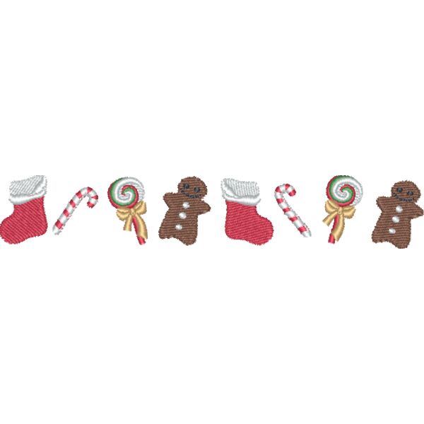 Christmas Candy Cookies Stockings Thumbnail
