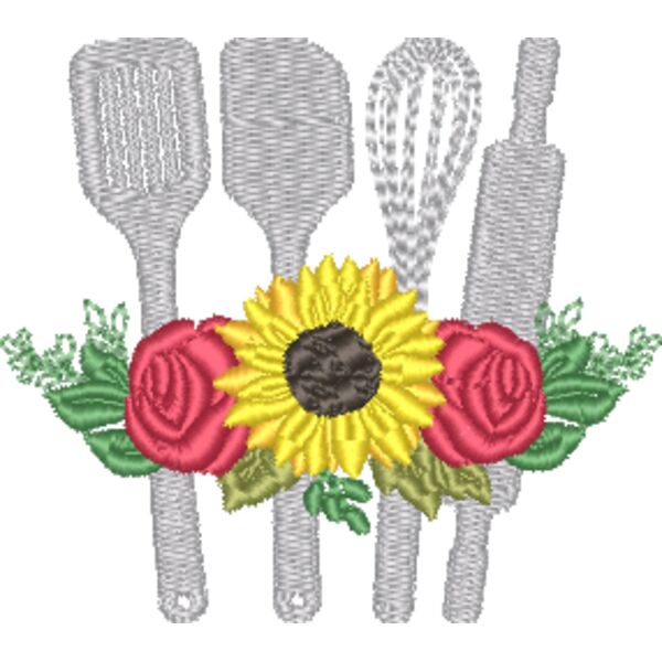 Cooking Utensils & Flowers Thumbnail