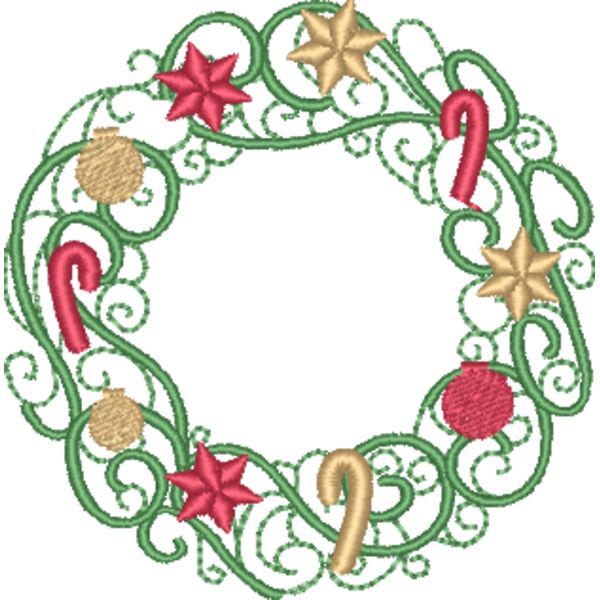 Christmas Wreath & Ornaments Thumbnail