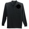 Long Sleeve Silk Touch Polo with Pocket Thumbnail
