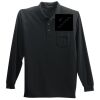 Long Sleeve Silk Touch Polo with Pocket Thumbnail