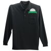 Long Sleeve Silk Touch Polo with Pocket Thumbnail