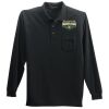 Long Sleeve Silk Touch Polo with Pocket Thumbnail
