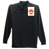 Long Sleeve Silk Touch Polo with Pocket Thumbnail