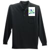 Long Sleeve Silk Touch Polo with Pocket Thumbnail