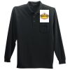Long Sleeve Silk Touch Polo with Pocket Thumbnail