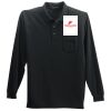 Long Sleeve Silk Touch Polo with Pocket Thumbnail