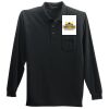 Long Sleeve Silk Touch Polo with Pocket Thumbnail