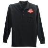 Long Sleeve Silk Touch Polo with Pocket Thumbnail