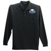 Long Sleeve Silk Touch Polo with Pocket Thumbnail