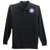 Long Sleeve Silk Touch Polo with Pocket Thumbnail