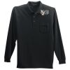 Long Sleeve Silk Touch Polo with Pocket Thumbnail