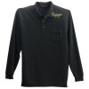 Long Sleeve Silk Touch Polo with Pocket Thumbnail