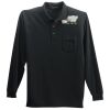 Long Sleeve Silk Touch Polo with Pocket Thumbnail