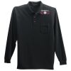Long Sleeve Silk Touch Polo with Pocket Thumbnail