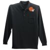 Long Sleeve Silk Touch Polo with Pocket Thumbnail
