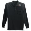 Long Sleeve Silk Touch Polo with Pocket Thumbnail