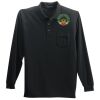 Long Sleeve Silk Touch Polo with Pocket Thumbnail