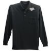 Long Sleeve Silk Touch Polo with Pocket Thumbnail