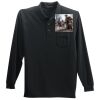 Long Sleeve Silk Touch Polo with Pocket Thumbnail