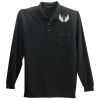 Long Sleeve Silk Touch Polo with Pocket Thumbnail