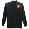 Long Sleeve Silk Touch Polo with Pocket Thumbnail