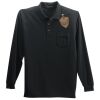 Long Sleeve Silk Touch Polo with Pocket Thumbnail