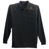 Long Sleeve Silk Touch Polo with Pocket Thumbnail