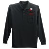 Long Sleeve Silk Touch Polo with Pocket Thumbnail
