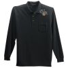 Long Sleeve Silk Touch Polo with Pocket Thumbnail