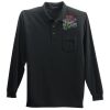 Long Sleeve Silk Touch Polo with Pocket Thumbnail