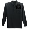 Long Sleeve Silk Touch Polo with Pocket Thumbnail