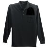 Long Sleeve Silk Touch Polo with Pocket Thumbnail