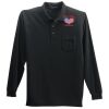 Long Sleeve Silk Touch Polo with Pocket Thumbnail