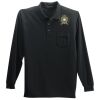 Long Sleeve Silk Touch Polo with Pocket Thumbnail