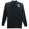 Long Sleeve Silk Touch Polo with Pocket Thumbnail