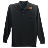 Long Sleeve Silk Touch Polo with Pocket Thumbnail