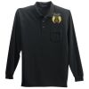 Long Sleeve Silk Touch Polo with Pocket Thumbnail