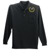 Long Sleeve Silk Touch Polo with Pocket Thumbnail